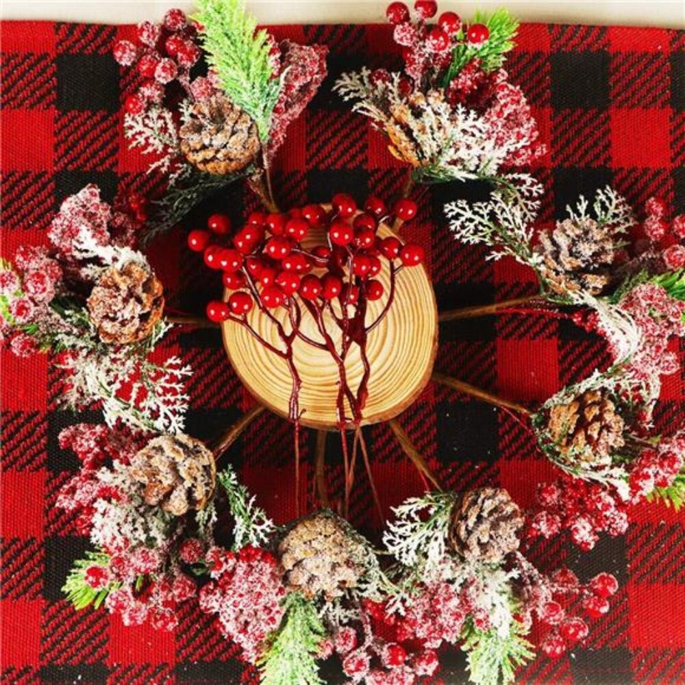 Artificial Red Berry Picks for Christmas - Picture 6 of 8